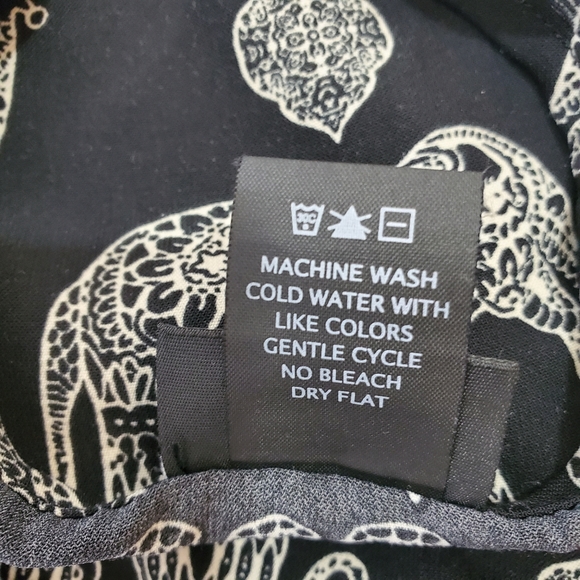 Rue 21 Elephant Print Black Bloused Mini Dress - Picture 9 of 9